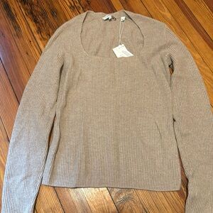 Vince Cashmere Scoop Neck Sweat